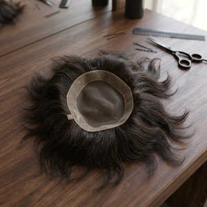 Peluca de cabello humano de Los Ángeles para hombre, peluca con encaje frontal, peluca médica, perruque homme - Product Image 1