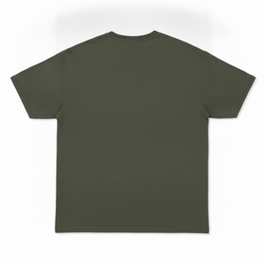 T-shirt vintage imprimé graphique pour homme en coton épais, personnalisable avec logo, épaules tombantes, style streetwear, manches courtes, col rond, coupe régulière - Product Image 3