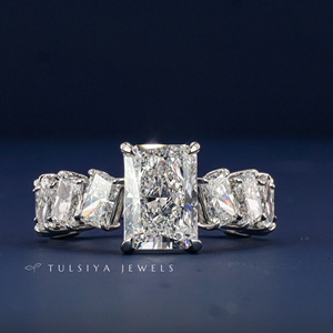 Bague en or véritable 14 carats avec diamant créé en laboratoire pour femme, bague de fiançailles solitaire classique, bijoux en diamant synthétique durable - Product Image 1