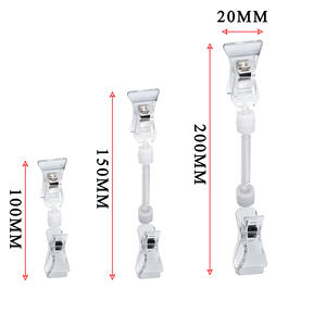<b>Shelf</b> Label Price Holder for Supermarket Low Price Display Clip Plastic Clear Pop Clip Sign Holder PVC - Product Image 4