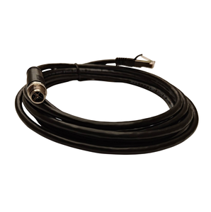 Conector macho M12 D code de doble extremo a prueba de agua de 4 pines a conector RJ45 de 4 pines con cable ethernet Cat 5e - Product Image 1