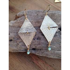 Modèle 89 FO de bijoux fantaisie haut de gamme, accessoire de fête, en cuivre et laiton, fait main, durable, écologique, avec cristaux de qualité supérieure - Product Image 1