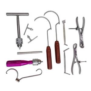 Juego de Instrumentos Quirúrgicos Veterinarios Ortopédicos de 9 Piezas, Herramientas Reutilizables de Alta Calidad para Cirugía Ósea Canina, Uso Hospitalario y Clínico - Product Image 1