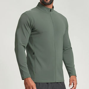 Wholesale <b>Men's</b> Slim Fit Quick Dry Training <b>Jacket</b> <b>Lightweight</b> Full Zip Running Windbreaker Gym Workout Activewear Sportswear - Product Image 3