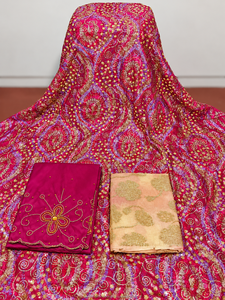 Tissu de robe de luxe en jacquard uni Fransawi Dirac avec détails perlés élégants pour la mode nuptiale somalienne des filles, idéal pour les occasions traditionnelles - Product Image 4