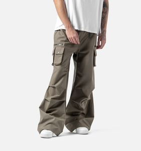 Pantalones Cargo Casuales de Moda para Hombre al por Mayor, Diseño Holgado con 6 Bolsillos Laterales, Algodón Impermeable de Alta Calidad, Directo de Fábrica - Product Image 1