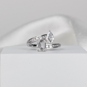 4.20ct Radiant Lab Grown Diamond IGI Certified Minimalist Eternity Band Full <b>Circle</b> Wedding <b>Ring</b> Stackable 14K Solid Gold - Product Image 3