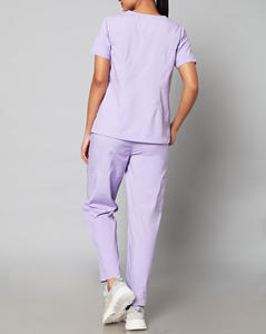 Tenues médicales personnalisées avec logo pour infirmières, esthéticiennes, dentistes, salons de beauté, médecins, hôpitaux – Blouses médicales 2 pièces pour hommes et femmes - Product Image 2