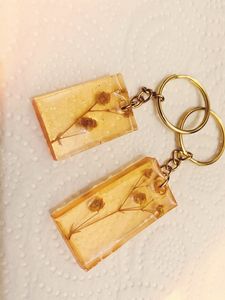 Stylish Resin Key Ring Featuring Marble Effect Luxury Handmade Decorative Car Key Holder Accessory - Product Image 5