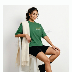T-shirt court d'été pour femme, respirant, avec empiècements, design uni, coupe ajustée premium, manches courtes - Product Image 5