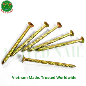 2.06x35 mm Yellow Plated Steel Screw-Shank Type Nails with Factory-Direct Price From Vietnam | Clavo galvanizado amarillo - Product Image 6