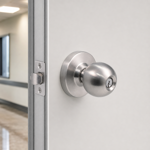 Grade 2 Commercial Duty Cylindrical <strong>Door</strong> <strong>Knob</strong> Lockset UL Rated Stainless Steel Entry Storeroom Privacy Ball <strong>Knob</strong> Lock - Product Image 6