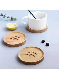 Posavasos de Madera Natural de Alta Calidad para Accesorios de Bar en Casa y Decoración de Mesa - Product Image 2