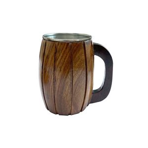 Tazas de Cerveza de Madera Económicas, Taza con Interior de Acero Inoxidable de Alta Calidad, Hechas en India, Aptas para Alimentos, Tazas de Alta Rotación a Precio de Mayoreo - Product Image 1