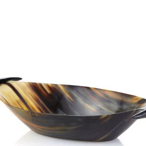 ชามเขาควายแกะสลักตกแต่ง ทนทาน ทำด้วยมือ เป็นมิตรกับสิ่งแวดล้อม เหมาะสำหรับเสิร์ฟถั่ว ขนมหวาน สลัด งานเลี้ยง สไตล์บ้านไร่ - Product Image 1