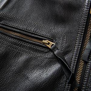 แจ็คเก็ตหนังคุณภาพพรีเมียมสำหรับผู้ชาย เสื้อผ้าสำหรับฤดูหนาวกลางแจ้ง สไตล์สั่งทำพิเศษ แจ็คเก็ตหนังแท้สำหรับฤดูหนาว - Product Image 5