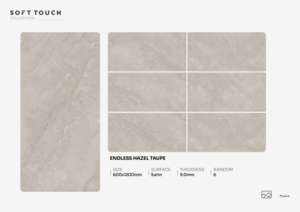 กระเบื้องพอร์ซเลนผิวซาตินหรูหรา ขนาด 600x1200 มม. กระเบื้องปูพื้นและผนังขนาดใหญ่ สำหรับตกแต่งภายในบ้านและสำนักงานระดับพรีเมียม - Product Image 3