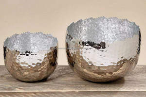 Vente en gros de bol en métal plaqué or de haute qualité avec étoile argentée Design moderne classique antique personnalisé pour la vaisselle - Product Image 5