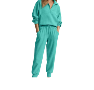 Casual Solid Color With Logo Women Elegant tracksuit Sporty Street Style Lady's Fashion Button Up Turn Down Collar - Product Image 4