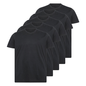 Meilleurs T-shirts pour hommes grandes tailles 100% coton noir col rond manches courtes pull-over haute qualité séchage rapide respirant pour les grands et les corpulents - Product Image 2