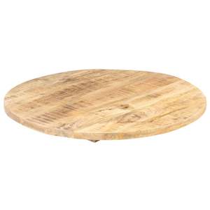 Tavolo da Pranzo in Legno Massello di Mango, Colore Naturale, Piano del Tavolo Lavorato a Mano - Product Image 6