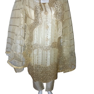 Cousu lourd dernière broderie fête porter Style longue robe robe Style pakistanais Anarkali costume pour dames avec Dupatta costume - Product Image 1