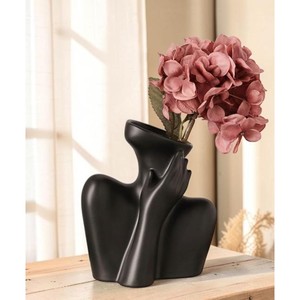 Superlative Quality Minimalist <b>Ceramic</b> Tabletop <b>Vase</b> Matte White 8-16 Inches Exquisite Durable Decor - Product Image 2