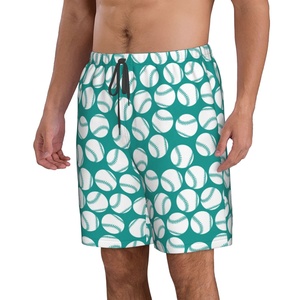 Men's High Street Style Eco-Friendly Quick-Dry <b>Sports</b> <b>Shorts</b> Fully Custom Solid Pattern Baseball <b>Shorts</b> Elastic Digital Printing - Product Image 2