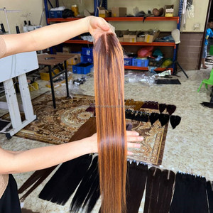 ผมแท้แบบมัดรวมพร้อมชุดวิกผมแบบมีเชือกผูกด้านหน้า  วิกผมตรงแบบ Bone Straight  สามารถปรับแต่งสีและเนื้อผมได้ - Product Image 5