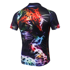 Maillot de Ciclismo Negro de Manga Corta con Cremallera Completa, Panel de Malla Transpirable, Camiseta Deportiva para Hombre, Diseño Personalizado con Logotipo - Product Image 2