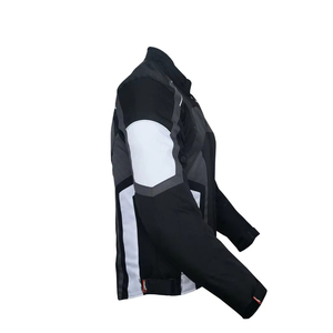 Men's Full Sleeve Windproof Motorcycle Jacket Color Blocked Black Gray White All Seasons Adult Wear - Product Image 1