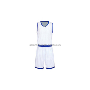 100% Polyester Basketball Wear Ensemble d'uniformes de basket-ball réversibles à séchage rapide Maillot de basket-ball respirant Uniformes personnalisés - Product Image 5