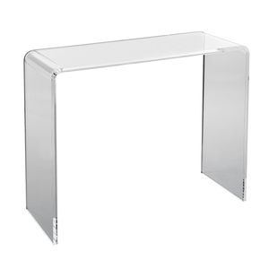 Tavolino Consolle in Acrilico Trasparente 37.95x15x29.13 Pollici per Ingresso, Soggiorno, Sala da Pranzo, Appartamento - Product Image 1