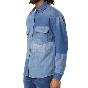 Camisa vaquera de alta calidad al mejor precio para hombre, corte ajustado, informal, de alta calidad. - Product Image 5