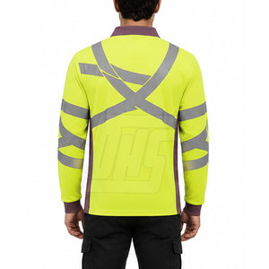เสื้อโปโลแขนยาวลำลองสำหรับผู้ชาย เสื้อเชิ้ตคอปกสวมใส่สบาย เหมาะสำหรับงานคลังสินค้า ธุรกิจ และบริการ - Product Image 4