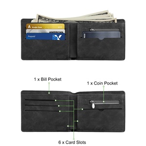 Portefeuille à fermeture éclair vintage en cuir PU d'affaires design de luxe pour hommes, enveloppe, pochette, sac à main pour hommes - Product Image 3