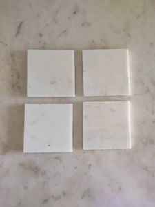 Premium Natural <b>Marble</b> <b>Coaster</b> Set Factory Direct Waterproof Stone Drink <b>Coasters</b> for Home Kitchen Dining Table and Gift Use - Product Image 4