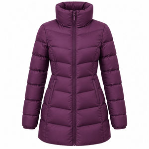 Veste courte matelassée pour femme, veste d'hiver courte et légère, vêtement d'extérieur chaud pour le froid, veste à bulles tendance pour femmes - Product Image 2