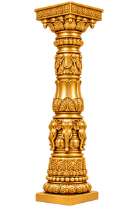 Mandap traditionnel Ganesha pour mariages de destination – Style exclusif sud-indien – Mandapam Kalyana en fibre pour mariages grandioses aux États-Unis - Product Image 4