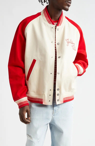ผู้ผลิตเสื้อแจ็คเก็ตเบสบอลแบบมีโลโก้ตามสั่ง เสื้อแจ็คเก็ต Letterman Varsity แบบกำหนดเอง เสื้อแจ็คเก็ตเบสบอลแบบกำหนดเอง เสื้อแจ็คเก็ต Letterman แบบกำหนดเอง - Product Image 3