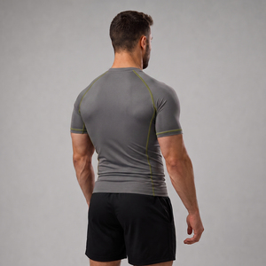 Unisex Jiu Jitsu Rash Guard MMA <b>Compression</b> Wear BJJ Performance Quick Dry Short Sleeve Rash Guards <b>for</b> <b>Men</b> Women - Product Image 2