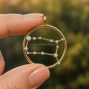 Colgantes y Amuletos Finos de Doble Llama Géminis de Junio, Joyería de Signos Zodiacales, Amuleto Inspirado en la Curiosidad, Declaración de Moda de Astrología Moderna - Product Image 3