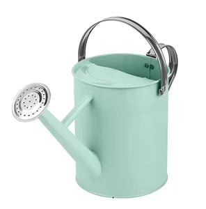 Regadera de Metal de Diseño Elegante para Jardín, Color Verde Claro, para Plantas y Macetas - Product Image 1