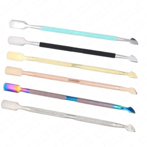 Pousse-cuticules professionnel de haute qualité en acier inoxydable à double extrémité, grattoir à ongles, nettoyeur de peaux mortes - Product Image 6