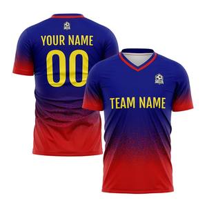 Maillot de football unisexe OEM de haute qualité fabriqué en usine, vente en gros, 100 % coton, tailles personnalisées, col en V, best-seller - Product Image 6