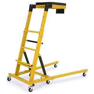 Escalera Plegable para Mecánicos, Ajustable en Altura, con Capacidad de 400 Libras y Ruedas Giratorias de 360° GAPGAR045 - Product Image 2