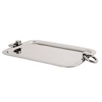 Plateau de service en métal classique pour les buffets d'hôtels de luxe et la présentation élégante des repas à domicile