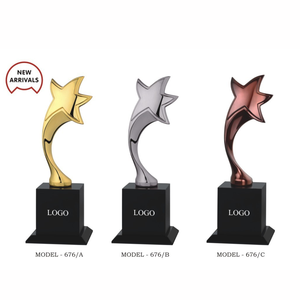 Exquisite Golden Star Metal <b>Trophy</b> For Corporate Sports And Academic Recognition Elegant Achievement Award To Inspire Greatness - Product Image 1