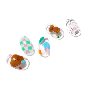 Autocollants pour ongles en gel de qualité salon 100% réels coréens, manucure végane, sans cruauté, non toxique, vente en gros certifiée - Product Image 2