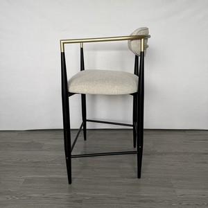 Muebles de madera modernos taburete de bar con reposabrazos nuevo modelo al por mayor para hotel sala de estar restaurante precio bajo - Product Image 3